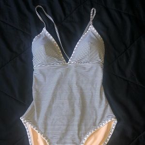 Black and White Stripped Suite